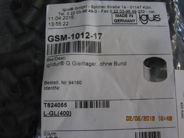 GSM-1012-17 (1 box=100 pcs) Iglidur